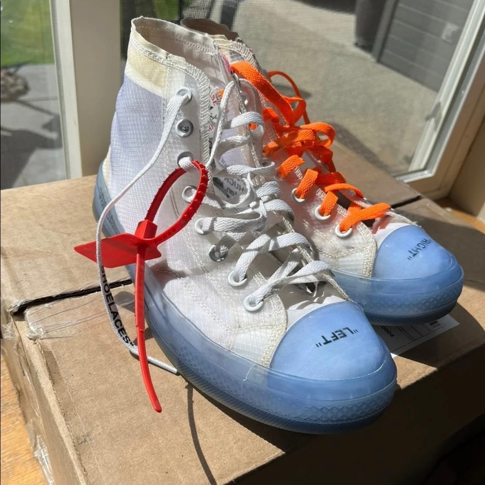 Off white converse vulcanized